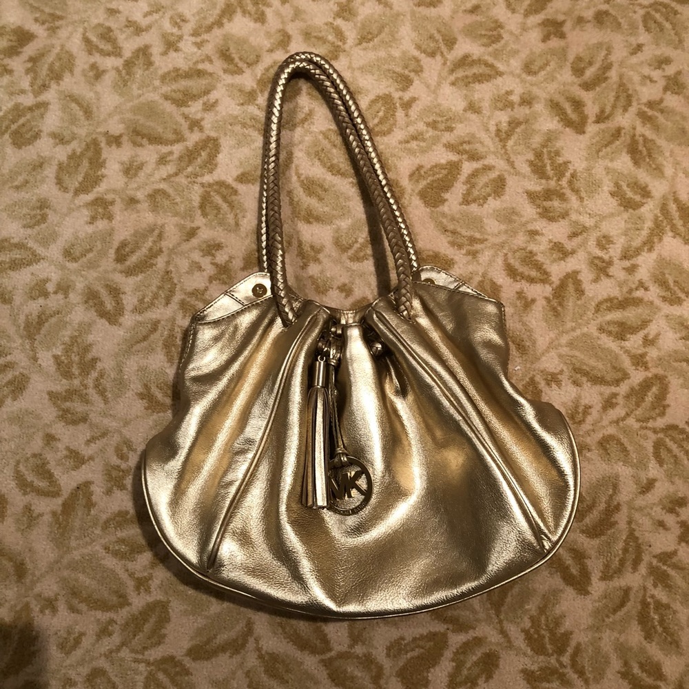 Gold Michael Kors Purse